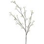 Decorative willow branch NAYONG with flowers, cream, 4ft/120cm
