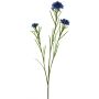 Artificial cornflower branch NAWEN, blue, 26"/65cm