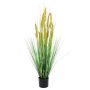 Plastic silver spike grass CILVIA with spikes, green, 4ft/120cm