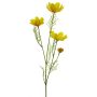 Artificial cosmos ZHINIAN, yellow, 24"/60cm