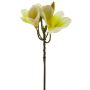 Artificial frangipani flower ZIDONG, yellow-cream, 14"/35cm