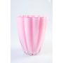 BEA glass flower vase, pink, 17cm, Ø14cm