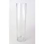 Cylindrical flower vase SANSA AIR, glass, clear, 31"/80cm, Ø8"/20cm