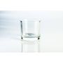 Small candle glass JOHN AIR, clear, 3.1"/8cm, Ø3.5"/9cm