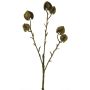 Decorative physalis branch CUIXIA with fruits, antique gold, 16"/40cm
