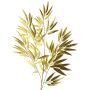 Artificial bamboo branch YUNBEI, gold, 3ft/100cm