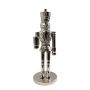 Nutcracker Decorative Figure RUNAR, silver, 12,5x15x41cm