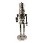 Nutcracker Decorative Figure RUNAR, silver, 15x15x47,5cm