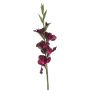 Artificial Gladiolus KIVANA, dark violet, 90cm