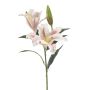 Artificial branch Tiger lily ALORA, yellow-fuchsia-white, 31"/80cm, Ø5.1"-8"/13-20cm