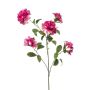 Artificial rhododendron branch MALISSA, fuchsia, 4ft/120cm