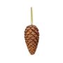 Glittery pine cones VINCENT, hanging, copper, 23cm