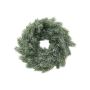 Plastic fir wreath MILTON, snow-covered, white, Ø18"/45cm