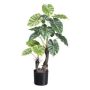 Artificial plant Colocasia SLIHER, artificial trunk, green, 28"/70cm