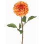 Artificial dahlia BREDANA, orange, 24"/60cm, Ø4.3"/11cm