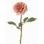 Artificial dahlia BREDANA, dusky pink, 24"/60cm, Ø4.3"/11cm