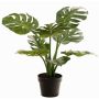 Philodendron Monstera Deliciosa artificial plant QUENTEA, decorative pot, 24"/60cm