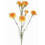 Artificial carnation branch PIARA, orange-yellow, 24"/60cm, Ø1.2"-2"/3-5cm