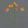 Artificial carnation branch PIARA, orange-yellow, 60cm, Ø3–5cm