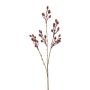 Decorative branch of dog rose FRIMTE with rose hips, burgundy red, 22"/55cm