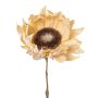 Artificial sunflower CRUFT, dry look, cream, 24"/60cm