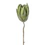 Artificial flower pincushion - Protea LINDAR, green, 28"/70cm