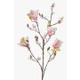 Fake magnolia spray LILO, pink-white, 4ft/110cm, Ø2"-3.5"/5-9cm