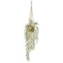 Artificial maidenhair fern hanging basket ATHELSTAN, golden ceramic pot, green, 3ft/105cm