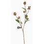 Artificial snowberry branch ÜBBE with berries, brown, 28"/70cm