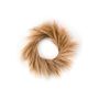 Decorative wreath Feather grass panicles ILIAD, beige, Ø24"/60cm