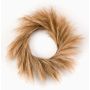 Decorative wreath Feather grass panicles ILIAD, beige, Ø24"/60cm