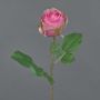 Artificial rose POPI, fuchsia-green, 22"/55cm