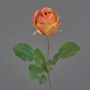 Artificial rose POPI, orange-pink, 22"/55cm