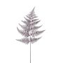 Decorative sword fern leaf WYATT, metallic violet, 31"/80cm