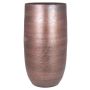 AGAPE flower vase, ceramic, with grain pattern, copper, 50 cm, Ø24.5 cm