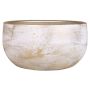 AETIOS flower bowl, ceramic, colour gradient, white-gold, 13cm, Ø28cm