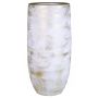 AETIOS vase, ceramic, colour gradient, white-gold, 45 cm, Ø20 cm