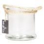 ZULAI candle jar, with handle, clear, 12cm, Ø13cm