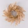 Decorative fern wreath ALASEJA, gold, Ø18"/45cm