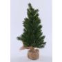 Artificial fir tree KOLYMA in jute bag, 20"/50cm