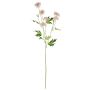 Artificial chrysanthemum branch REINHARDA, pink-white, 26"/65cm