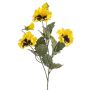 Artificial branch pansy SKAILA, yellow, 22"/55cm