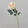 Artificial rose ELEAZAR, cream-pink, 65cm, Ø9cm