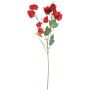 Artificial branch of physalis SEVERINA with fruits, red, 24"/60cm