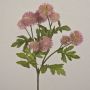 Artificial safflower flower branch TRUDBERTA, dry look, dusky pink, 22"/55cm