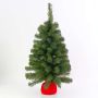 Fake Xmas tree WARSAW, jute bag in red, 3ft/90cm, Ø 20"/50cm