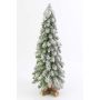 Fake Fir tree MONTREAL, snow-covered, white, 3ft/90cm, Ø 14"/35cm
