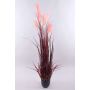 Decorative pampas grass WERNHILD with panicles, decorative pot, red-brown, 5ft/150cm