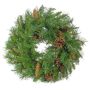 Fir wreath ALFRED with cones, Ø20"/50cm, hardly inflammable, weather-resistant