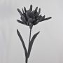 Plastic foam flower Cactus queen of the night MOADI with glitter, black, 3ft/90cm